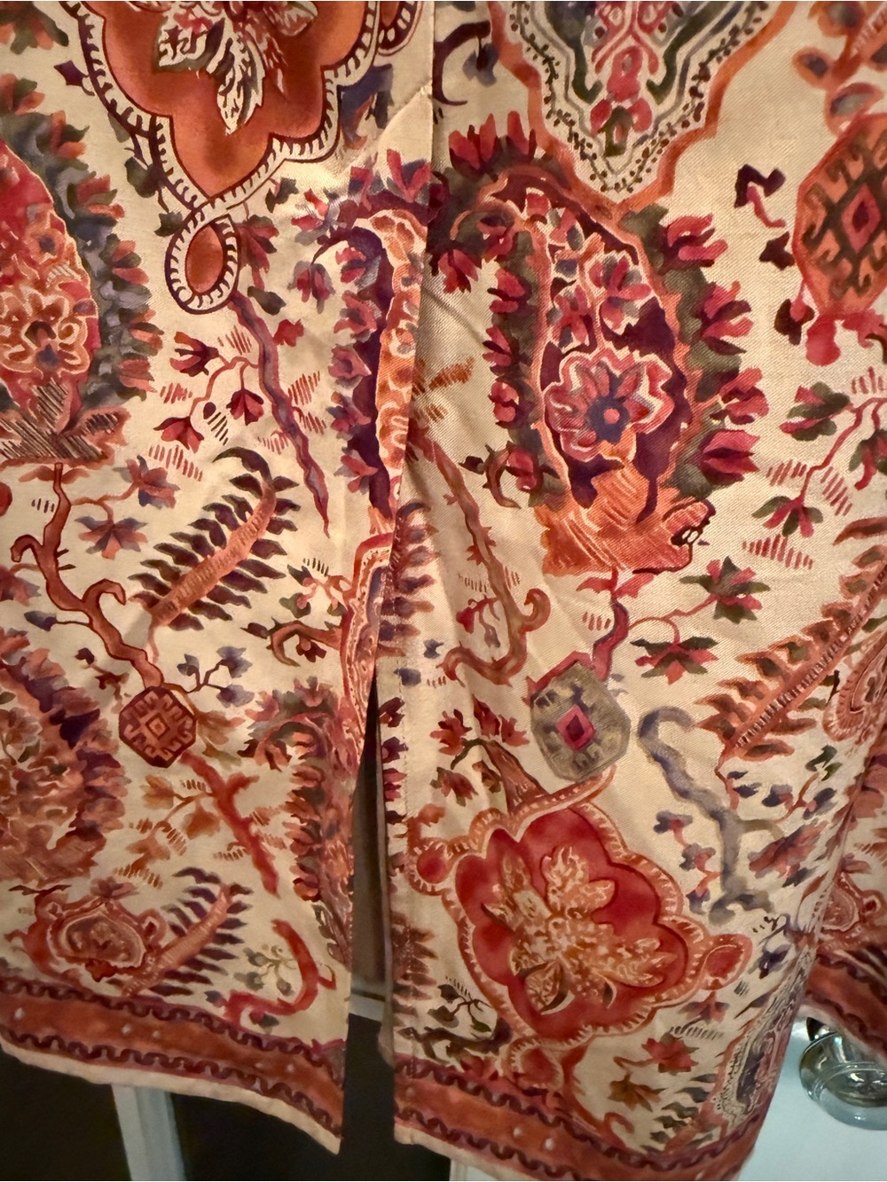 Sundance Paisley Silk Skirt - Picture 3 of 7